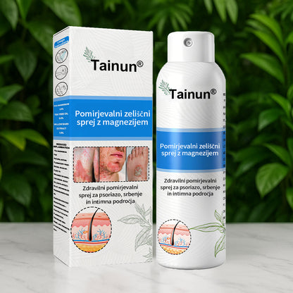 Tainun® Magnezijev zeliščni sprej ✅ CE certifikat – za zdravljenje luskavice (lajšanje luskavice in ekcemov, izboljšanje bakterijskih okužb genitalnega območja, zdravljenje aken in bradavic, lajšanje bolečin v sklepih in nevropatskih bolečin)