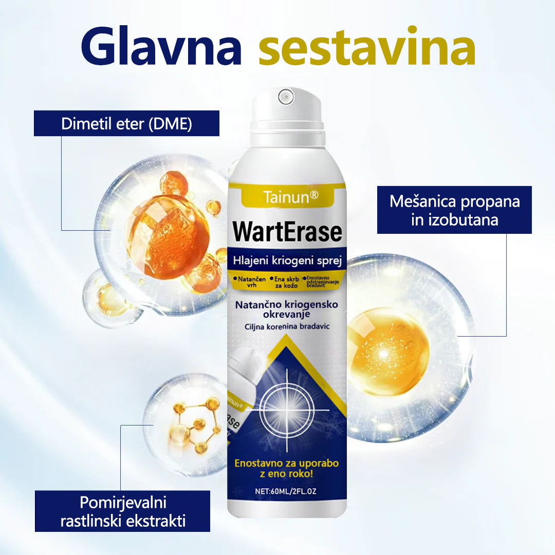 Tainun® ChillErase – spray za obnovo brazgotin po aknah ✨ | Varno odstranjuje kožne oznake, madeže & bradavice doma ✅