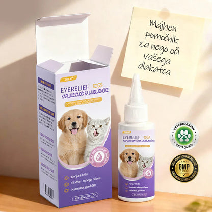 Tainun® PetNano Kapljice za oči za hišne ljubljenčke ✅ Odobreno s strani CE | Hitro olajšanje pri konjunktivitisu, suhih očeh, katarakti in keratitisu 🐶🐱