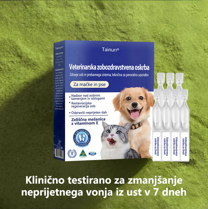 🐶🐱[🇸🇮 Uradna Trgovina] 𝐓𝐚𝐢𝐧𝐮𝐧® Oralna tekočina za podporo zobnemu in prebavnemu zdravju živali – svež zadah, odstranjevanje zobnega kamna in podpora regeneraciji dlesni ter stabilizaciji zob (za mačke in pse) – Danes 70 % popusta!