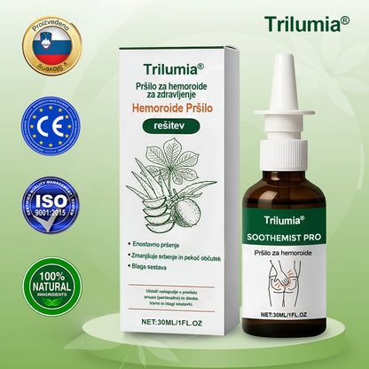 Trilumia® SootheMist PRO – Hitro olajšanje bolečin in krvavitev pri hemoroidih 🔥 100 % naravno zeliščno, brez dodatkov