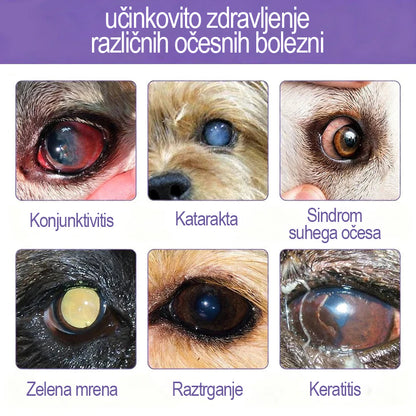 👩‍⚕️ Tainun® EyeRelief kapljice za oči za hišne ljubljenčke ✅ CE odobreno | Hitra pomoč pri vnetju veznice, suhih očeh, sivi mreni in keratitisu 🐶🐱