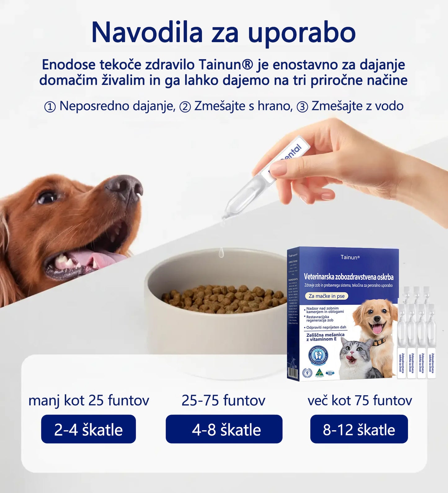 🐶🐱[🇸🇮 Uradna Trgovina] 𝐓𝐚𝐢𝐧𝐮𝐧® Oralna tekočina za podporo zobnemu in prebavnemu zdravju živali – svež zadah, odstranjevanje zobnega kamna in podpora regeneraciji dlesni ter stabilizaciji zob (za mačke in pse) – Danes 70 % popusta!