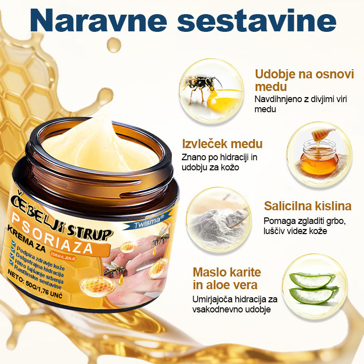 Twisma® Krema s čebeljim strupom za luskavico✨ Comfort-first nega kožne bariere za suho, luskasto in srbečo kožo — brez steroidov · nežna · primerna za vsakodnevno uporabo 💧