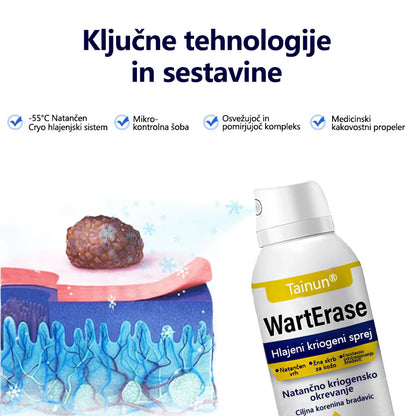 Tainun® ChillErase – spray za obnovo brazgotin po aknah ✨ | Varno odstranjuje kožne oznake, madeže & bradavice doma ✅