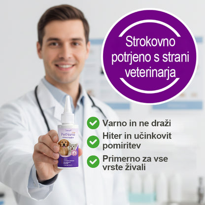 Tainun® PetNano Kapljice za oči za hišne ljubljenčke ✅ Odobreno s strani CE | Hitro olajšanje pri konjunktivitisu, suhih očeh, katarakti in keratitisu 🐶🐱