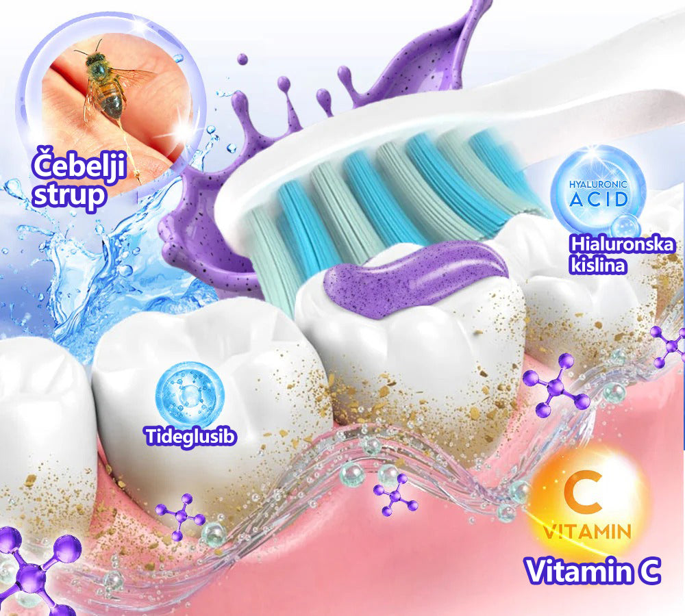 🌟Twisma® VioCore Propolis zobna pasta 🦷 Olajšanje zobobola v 3 dneh · 7-dnevna obnova dlesni · Preprečevanje parodontalne bolezni · Popolna kombinacija čebeljega strupa in naravnih mineralov