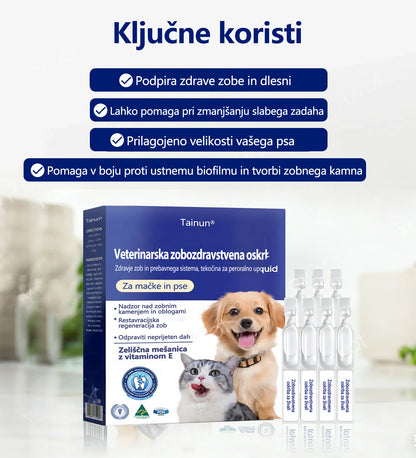 🐶🐱[🇸🇮 Uradna Trgovina] 𝐓𝐚𝐢𝐧𝐮𝐧® Oralna tekočina za podporo zobnemu in prebavnemu zdravju živali – svež zadah, odstranjevanje zobnega kamna in podpora regeneraciji dlesni ter stabilizaciji zob (za mačke in pse) – Danes 70 % popusta!