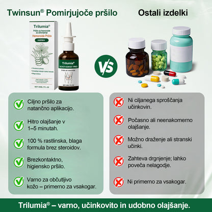 Trilumia® SootheMist PRO – Hitro olajšanje bolečin in krvavitev pri hemoroidih 🔥 100 % naravno zeliščno, brez dodatkov