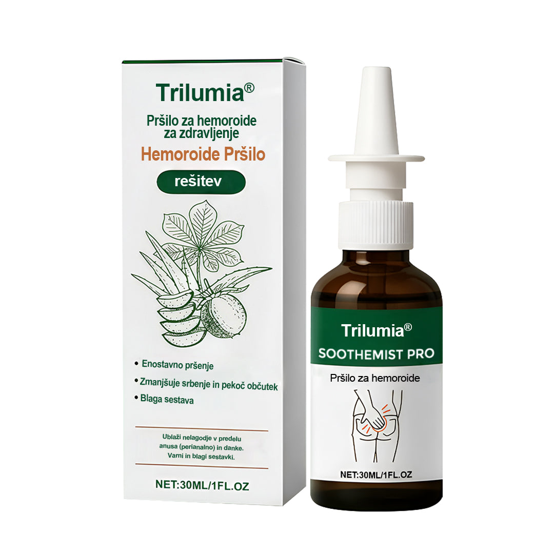Trilumia® SootheMist PRO – Hitro olajšanje bolečin in krvavitev pri hemoroidih 🔥 100 % naravno zeliščno, brez dodatkov